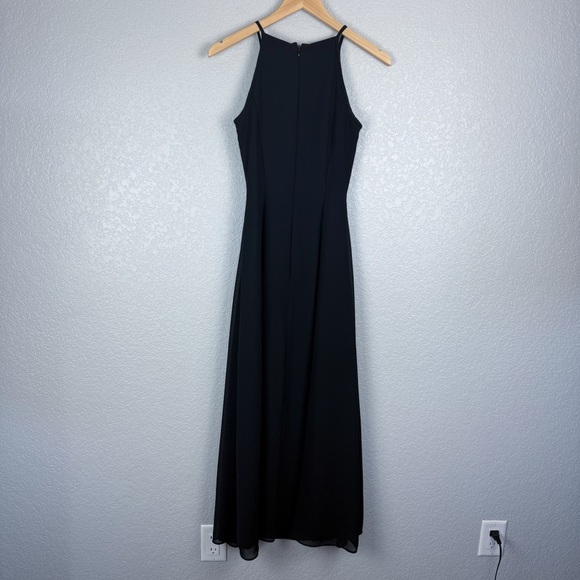 Scott McClintock Millennium 2000 Black Halter Maxi Dress 4 Prom Y2K Homecoming - Picture 6 of 11